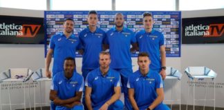 Squadra azzurra staffetta Doha 2019 (Foto Bizzotto Fidal)