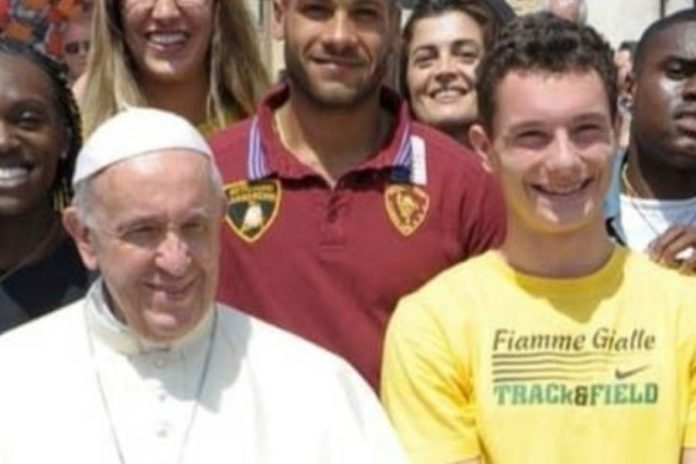 Papa Francesco - Filippo Tortu (foto FIDAL) Papa Francesco - Filippo Tortu (foto FIDAL)