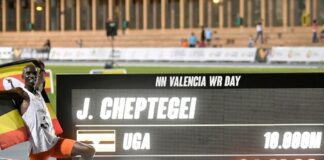 Record del mondo nei 10000 metri di Joshua Cheptegei: 26’11″00 Joshua Cheptegei (foto organizzatori)