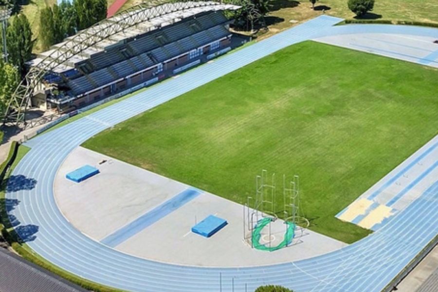 Stadio Raul Guidobaldi Rieti (foto aerea)