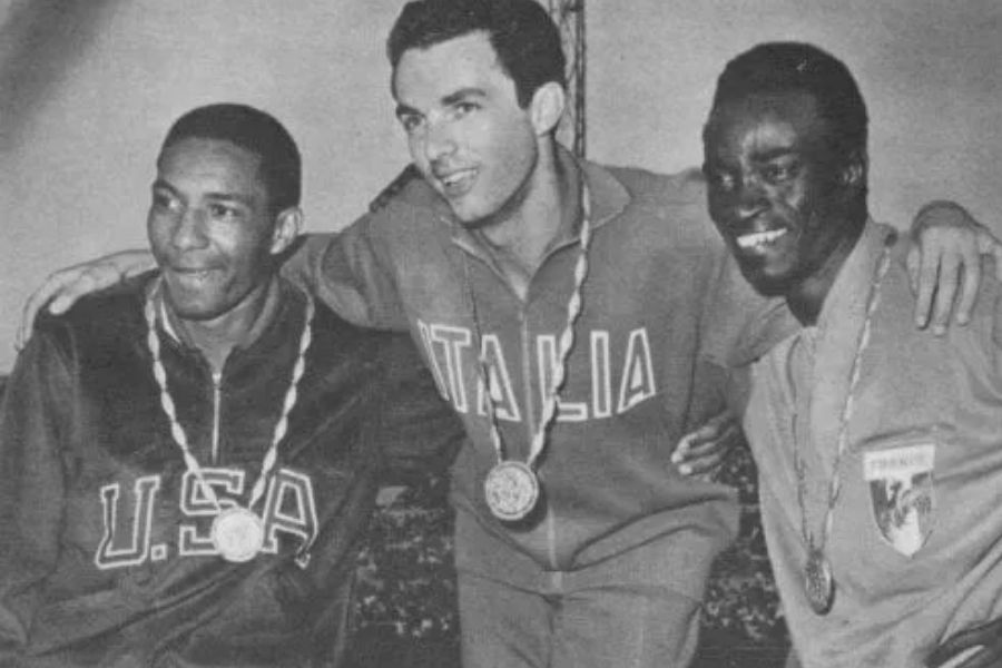 Livio Berruti (foto archivio podio Olimpiadi Roma 1960)
