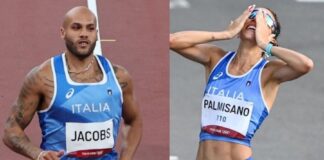 Marcell Jacobs-Antonella Palmisano (foto Olympic Games)