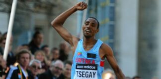 Samuel Tsegay (foto Getty Images Sport/Christopher Lee)