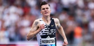 Jakob Ingebrigtsen (foto Getty Images Sport/Dean Mouhtaropolous)