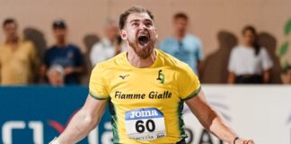 Weir debutta con un successo nel peso di Nordhausen con 20,56 Zane Weir (foto Grana/FIDAL)