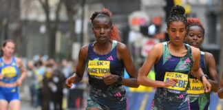 Record del mondo di Agnes Ngetich sui 10 km in strada con 29’24 Agnes Ngetich (foto Getty Images/Icon-Sportswire)