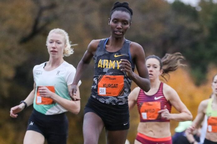 Ednah Kurgat nel Cross Champs di Austin (foto Kevin Morris) Ednah Kurgat nel Cross Champs di Austin (foto Kevin Morris)
