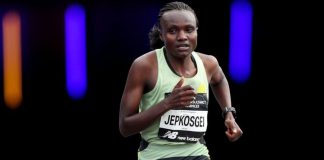 Joyciline Jepkosgei (foto Getty Images Sport/Mike Owen)