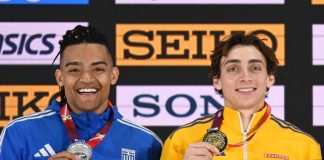 Emmanouil Karalis-Armand Duplantis (foto Getty Images Sport/Hannah Peter)