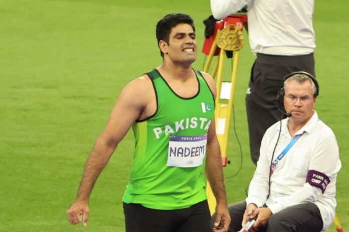Arshad Nadeem (foto Getty Images Sport/Xavier Laine)