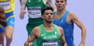 Sedjati batte il record del meeting sugli 800 metri a Madrid con 1’43”53 Djamel Sedjati (foto Getty Images Sport/Patrick Smith)