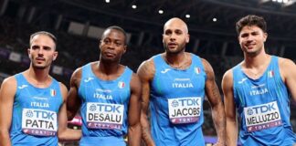 4x100 maschile Tokyo 2025 (foto Getty Images Sport/Christian Petersen)