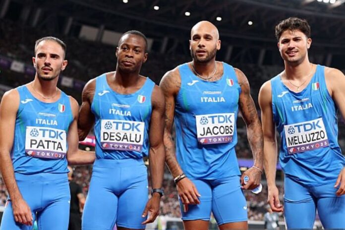 4x100 maschile Tokyo 2025 (foto Getty Images Sport/Christian Petersen) 4x100 maschile Tokyo 2025 (foto Getty Images Sport/Christian Petersen)