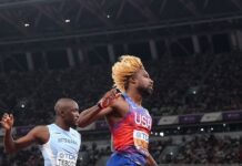 Le dichiarazioni dei medagliati della settima giornata di Tokyo 2025 Noah Lyles (foto Getty Images Sport/Christian Petersen)