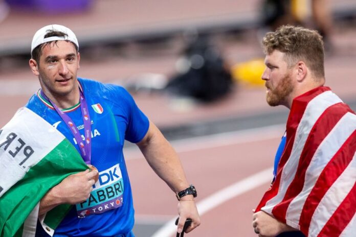 Leonardo Fabbri-Ryan Crouser (foto Getty Images/NurPhoto)