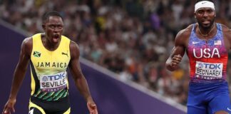 Oblique Seville-Kenny Bednarek (foto Getty Images Sport/Hannah Peters)
