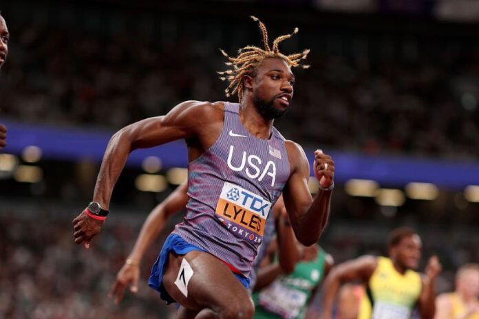 Noah Lyles (foto Getty Images Sport/Cameron Spencer) Noah Lyles (foto Getty Images Sport/Cameron Spencer)