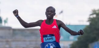 Sawe trionfa alla Maratona di Berlino Sebastian Sawe (foto Getty Images Sport/Gabriel Kuchta)