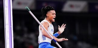Karalis, il fenomeno greco di salto con l’asta Emmanouil Karalis (foto Getty Images/PA Images-Martin Rickett- PA Images)