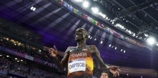 Joshua Cheptegei (foto Getty Images Sport/Cameron Spencer)