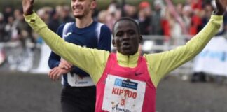 Chepkwmoi e Kiptoo vincono il cross di Venta de Banos Brian Kiptoo (foto Asociacion ADOC)