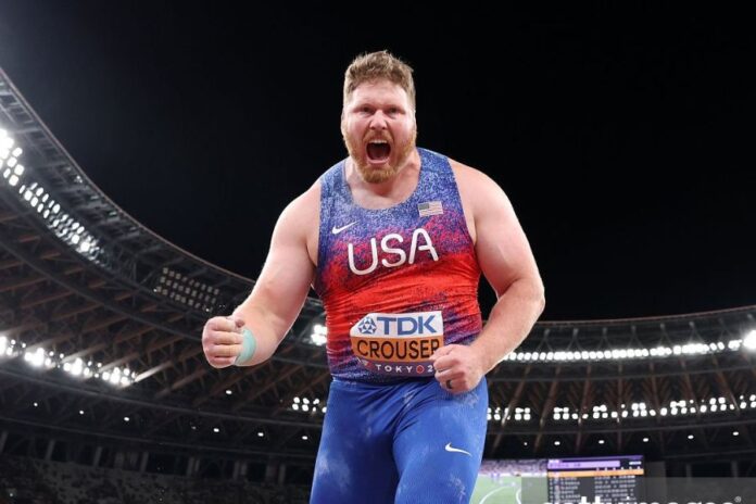 Ryan Crouser (foto Getty Images Sport/Michael Steele) Ryan Crouser (foto Getty Images Sport/Michael Steele)