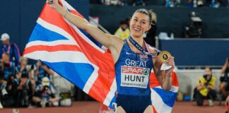 Hunt regina dei 100 metri agli Europei di Birmingham Amy Hunt (foto Grana/Fidal)